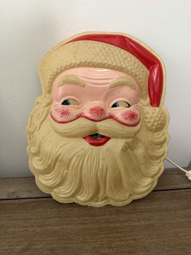 Vintage lighted santa - 12”,