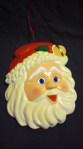 Vintage santa light - up, face